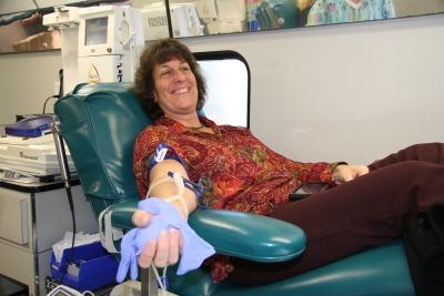 giving blood
